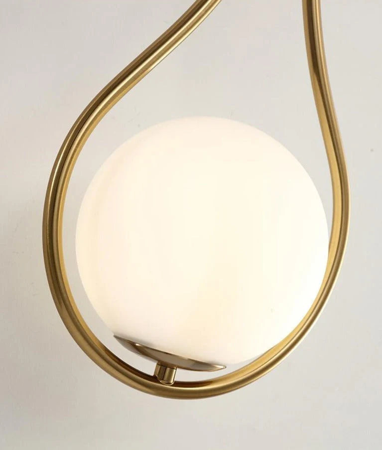 Modern Nordic Teardrop Glass Wall Light