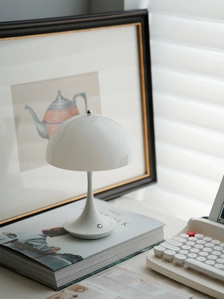 Mushie Dome Lamp | White | Rechargeable | Touch Control