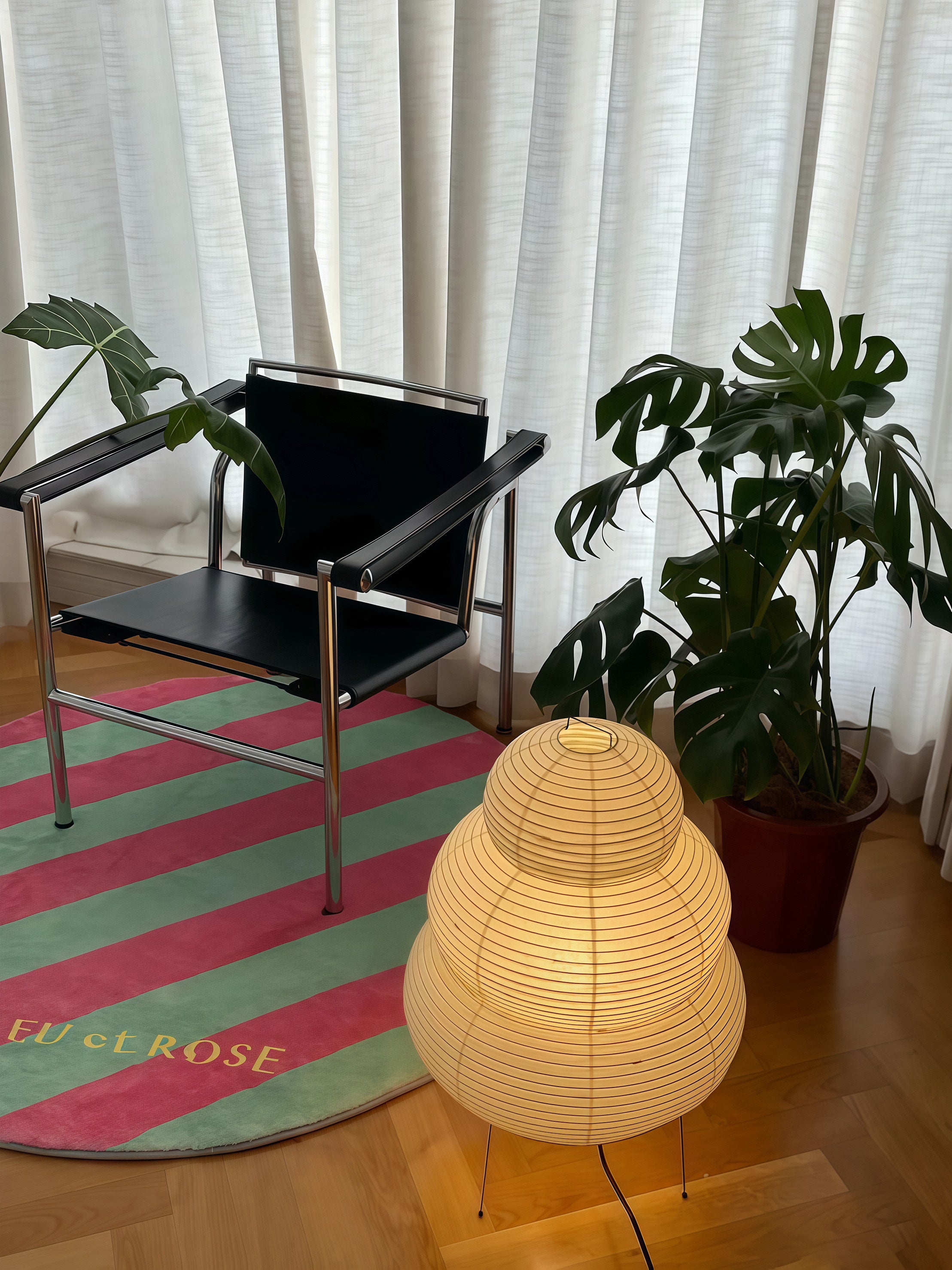 Snowman Rice Paper Floor Lamp | Japanese Style | Soft Ambient Glow