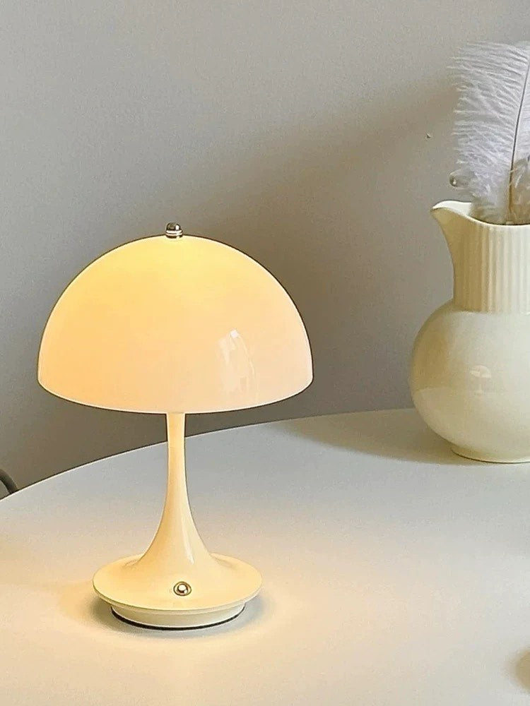 Mushie Dome Lamp | White | Rechargeable | Touch Control