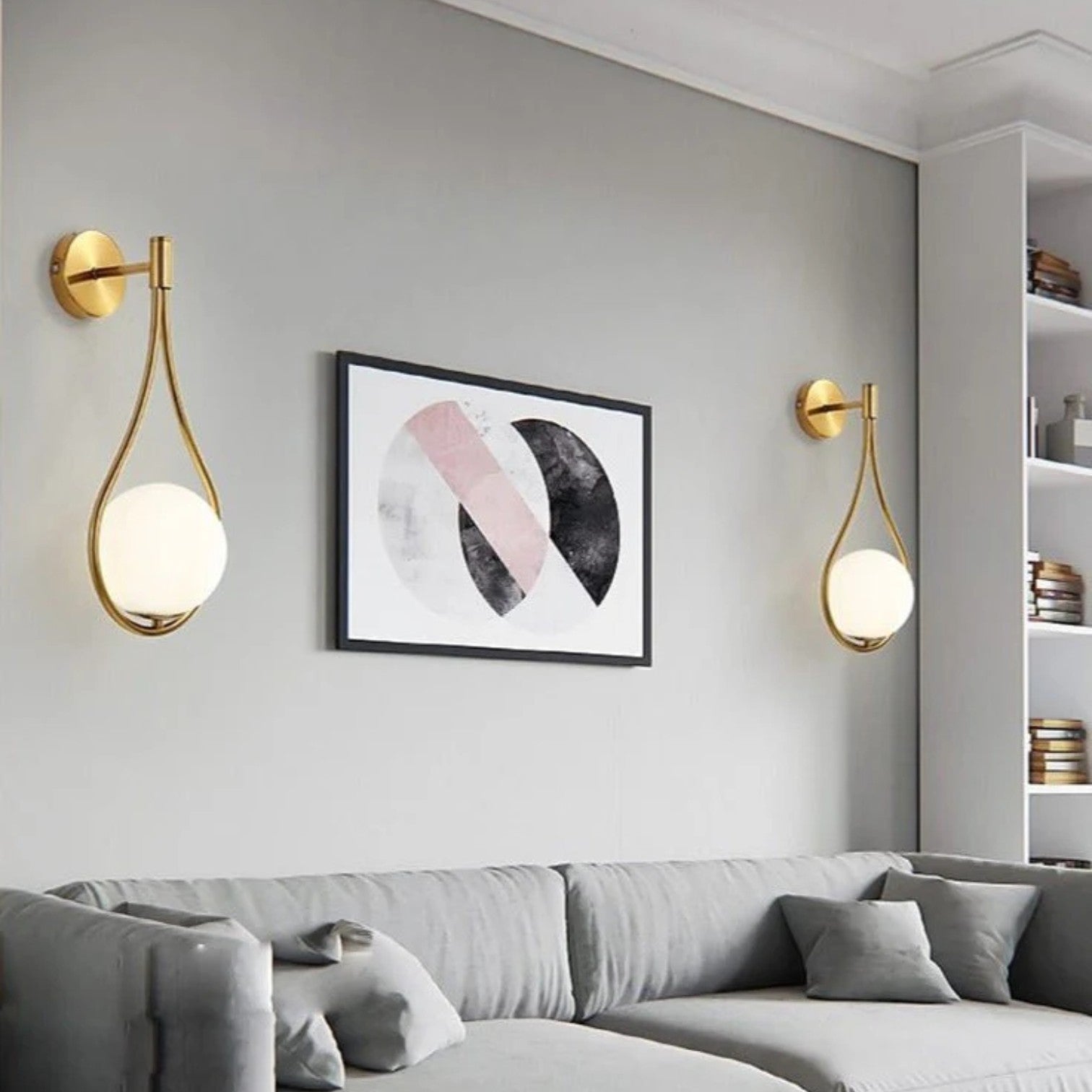 Modern Nordic Teardrop Glass Wall Light