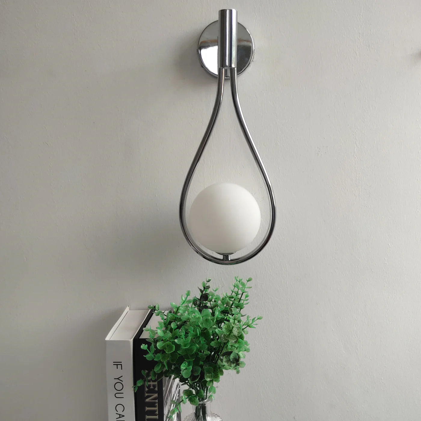 Modern Nordic Teardrop Glass Wall Light