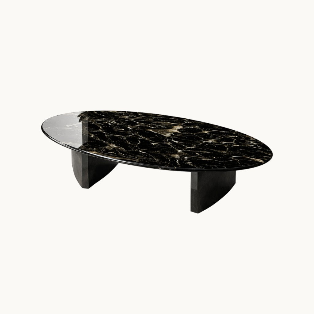 Luxury Oval Marble Coffee Table | Moora Furniture