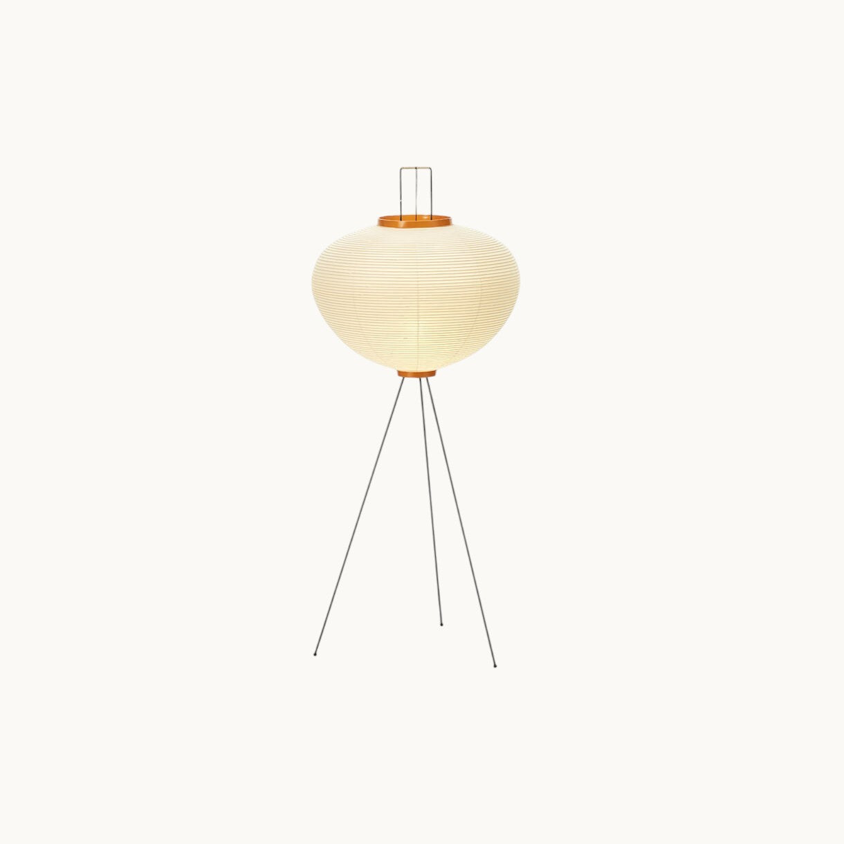 Sculptural Paper Floor Lamp | Tripod Base | Moora Furniture
