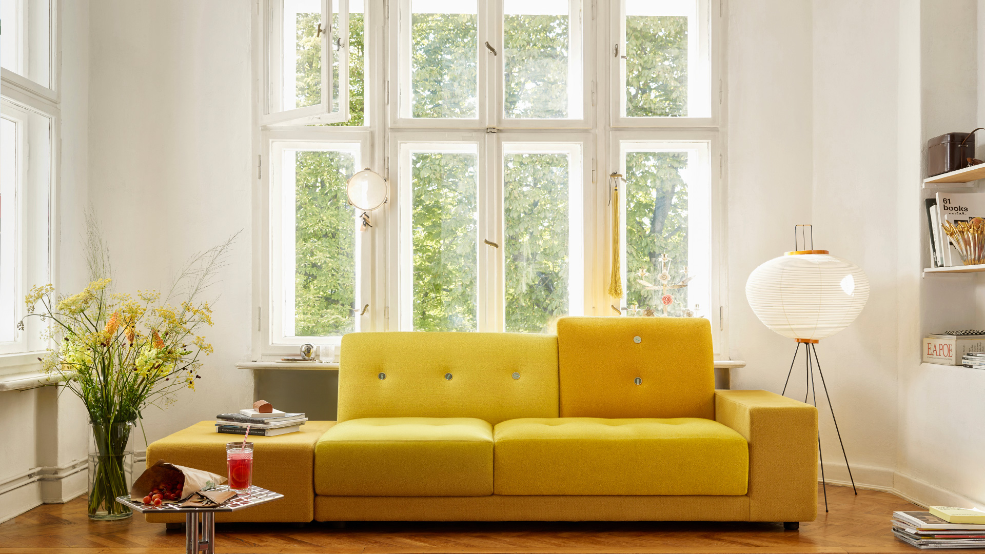 Sculptural Paper Floor Lamp | Tripod Base | Moora Furniture