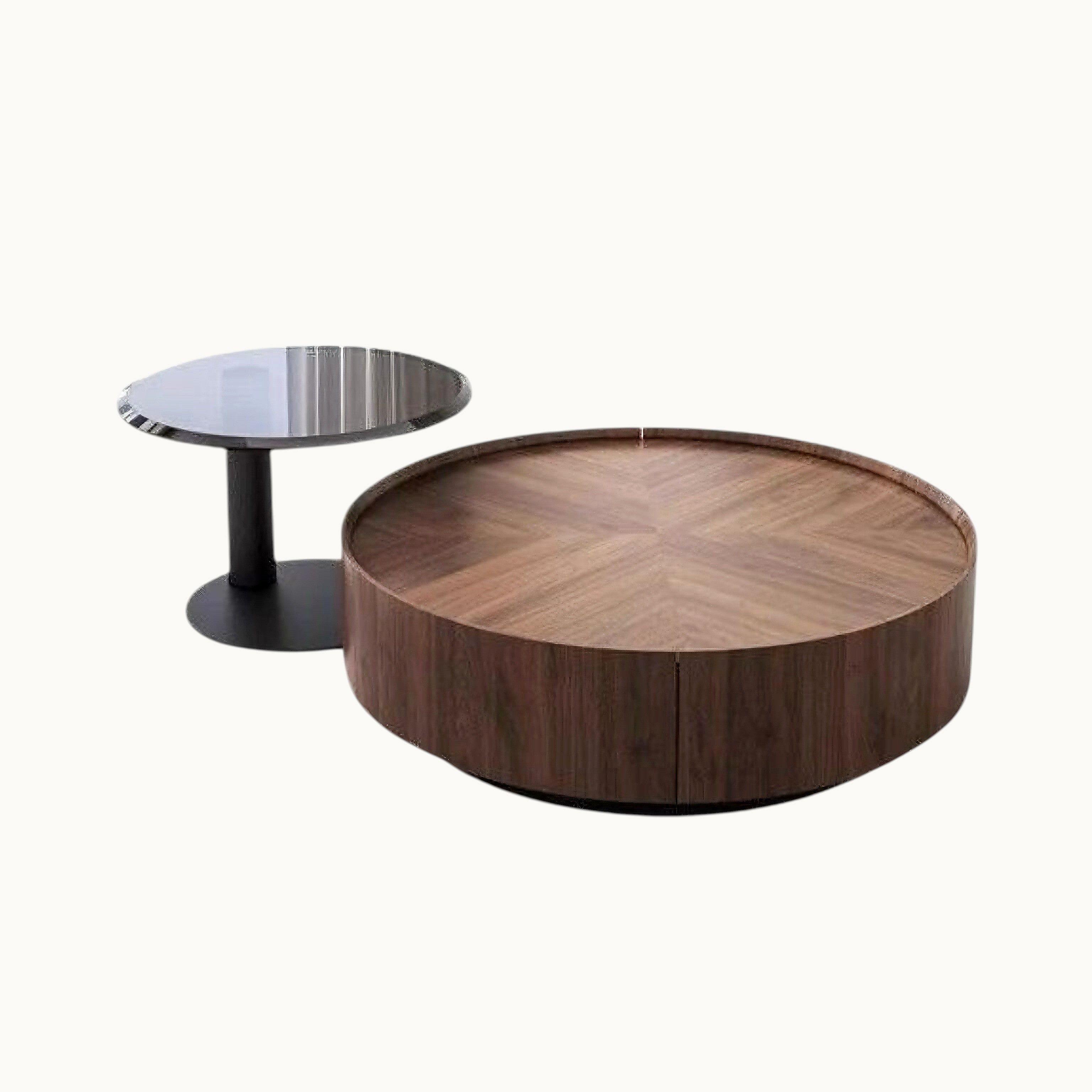Contemporary Round Coffee Table Set | Moora Furniture