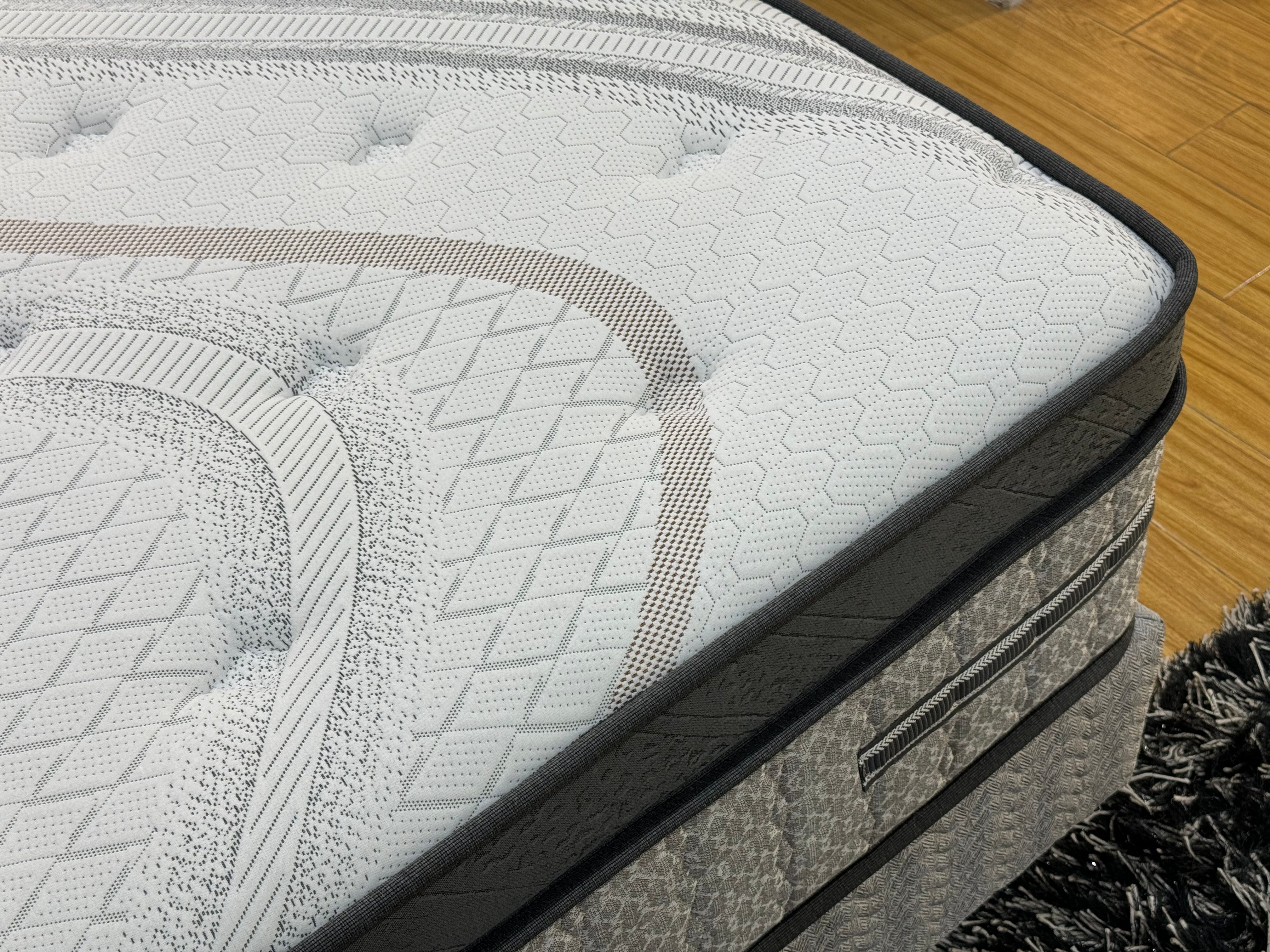 Moora 34CM Premium Hybrid Mattress | Medium Firm | Euro Top | Breathable & Supportive Bed for Deep Sleep