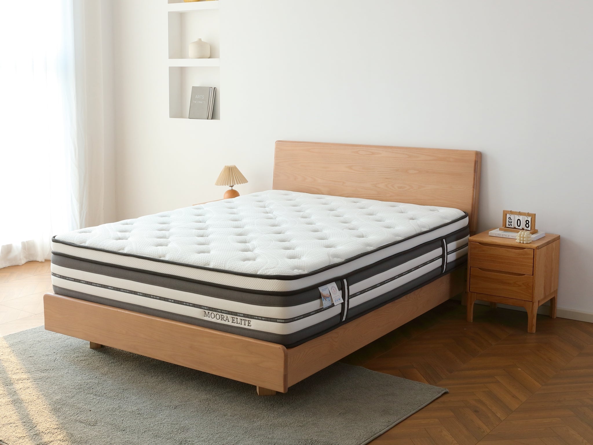 Moora Elite Mattress – Firm Euro Top 5-Zone Pocket Spring