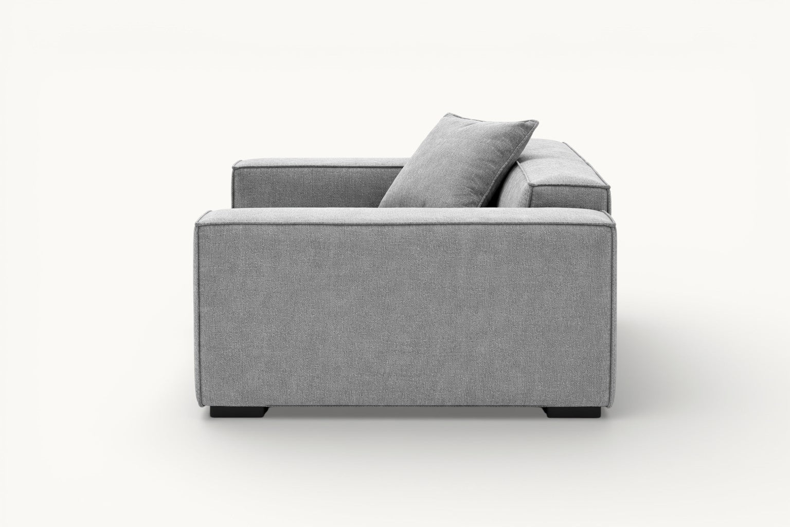 Moora Modern Wide-Seat Fabric Sofa