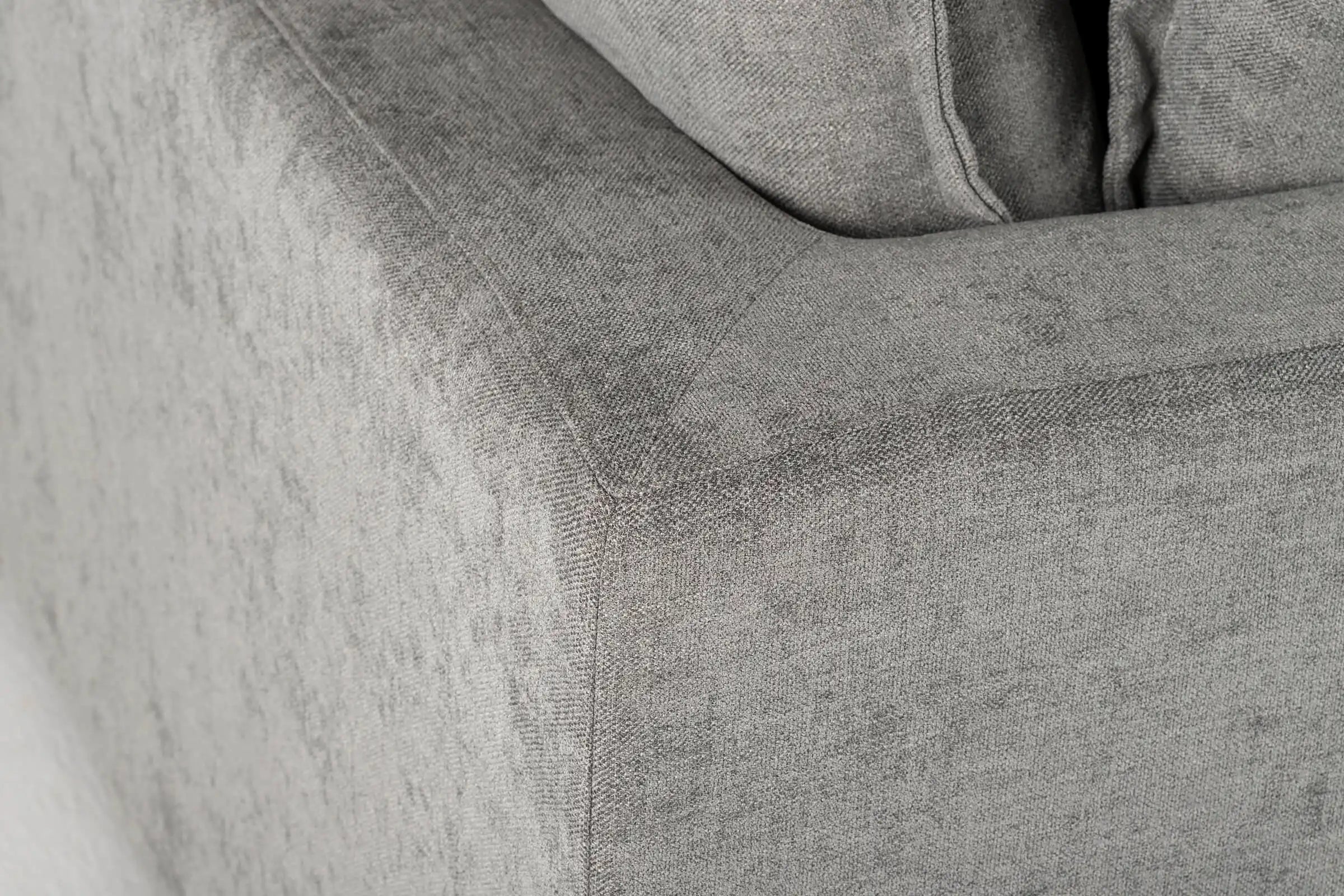 Modern Grey 3-Seater Sofa – Minimalist Fabric Couch