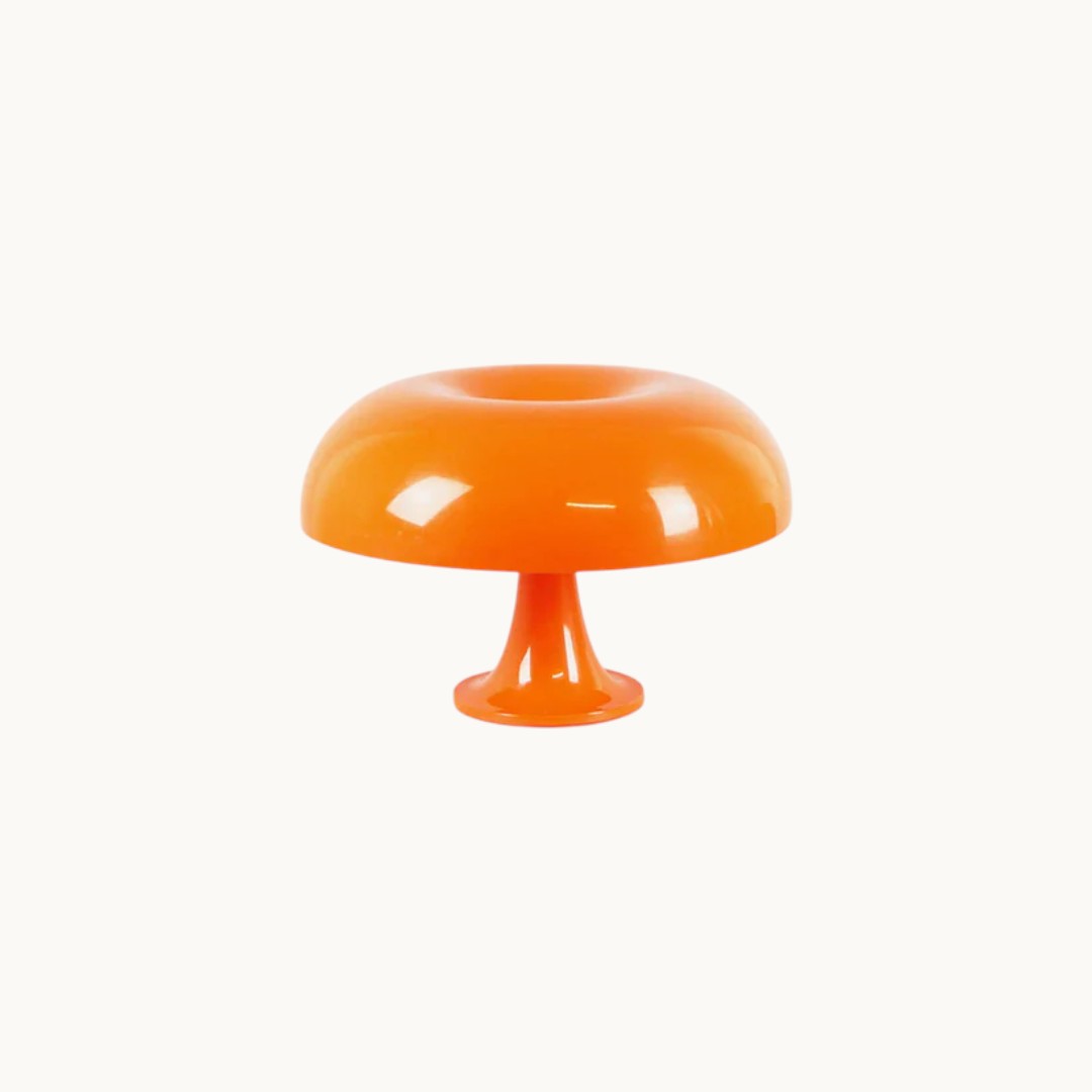 Retro Mushroom Table Lamp | Glossy Dome Light