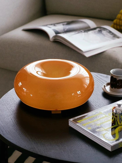 Donut Glow Lamp | Orange | Touch Control | Wall & Table Use
