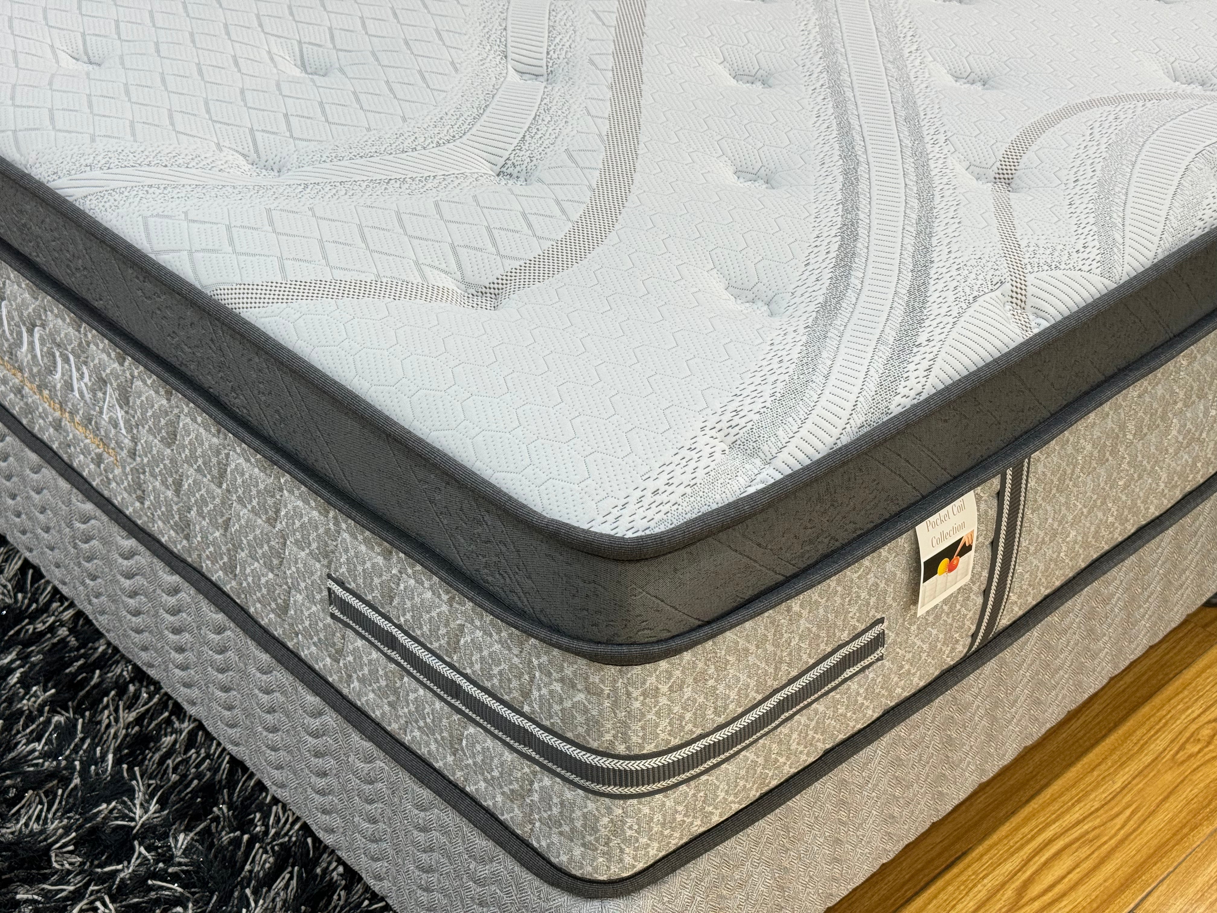 Moora 34CM Premium Hybrid Mattress | Medium Firm | Euro Top | Breathable & Supportive Bed for Deep Sleep