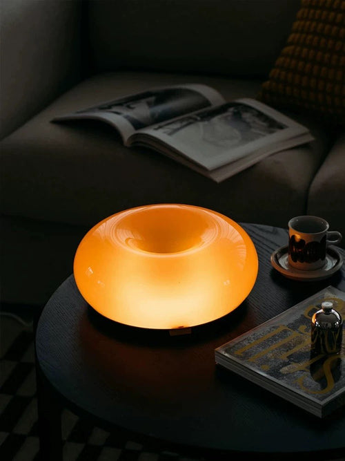 Donut Glow Lamp | Orange | Touch Control | Wall & Table Use