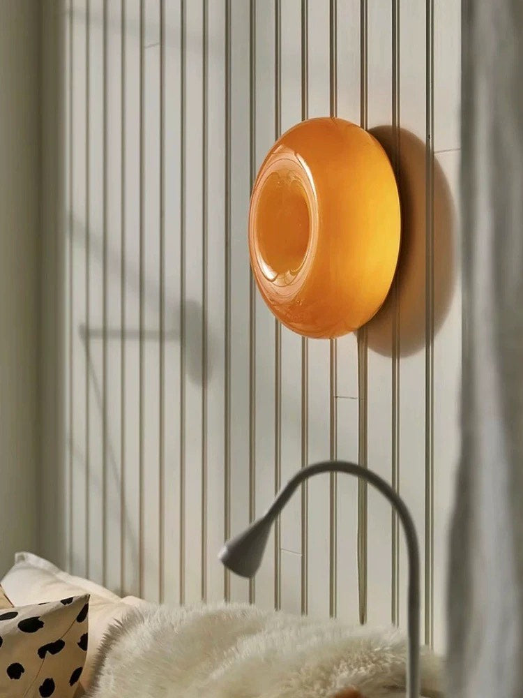 Donut Glow Lamp | Orange | Touch Control | Wall & Table Use