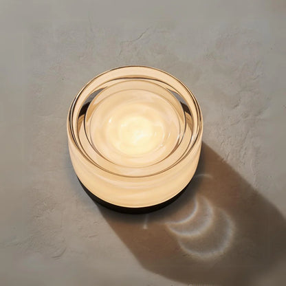 Halo Dimmable Glass LED Wall Lamp