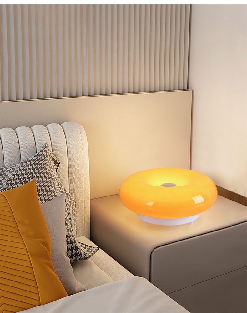 Donut Glow Lamp | Orange | Touch Control | Wall & Table Use