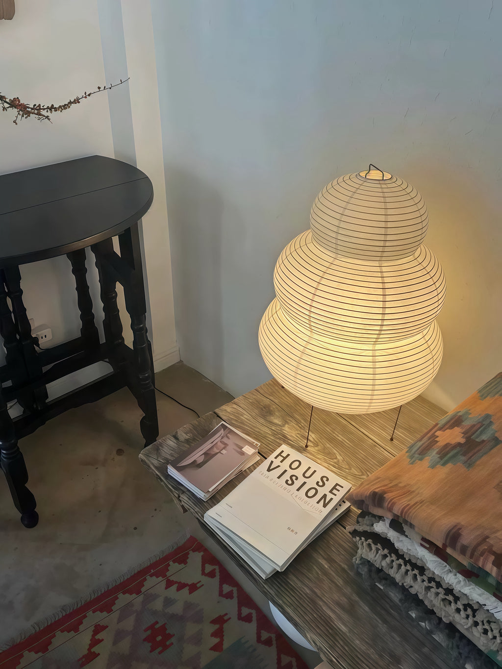 Snowman Rice Paper Floor Lamp | Japanese Style | Soft Ambient Glow