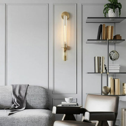 Sarika Modern Fluted Glass Wall Sconce