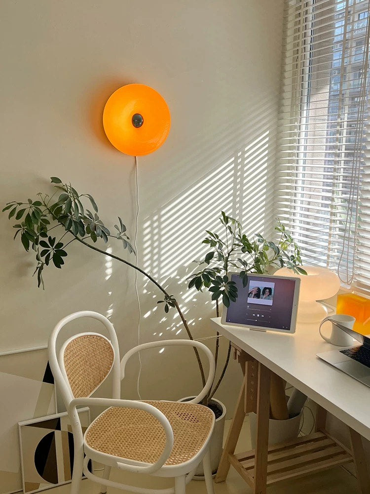 Donut Glow Lamp | Orange | Touch Control | Wall & Table Use