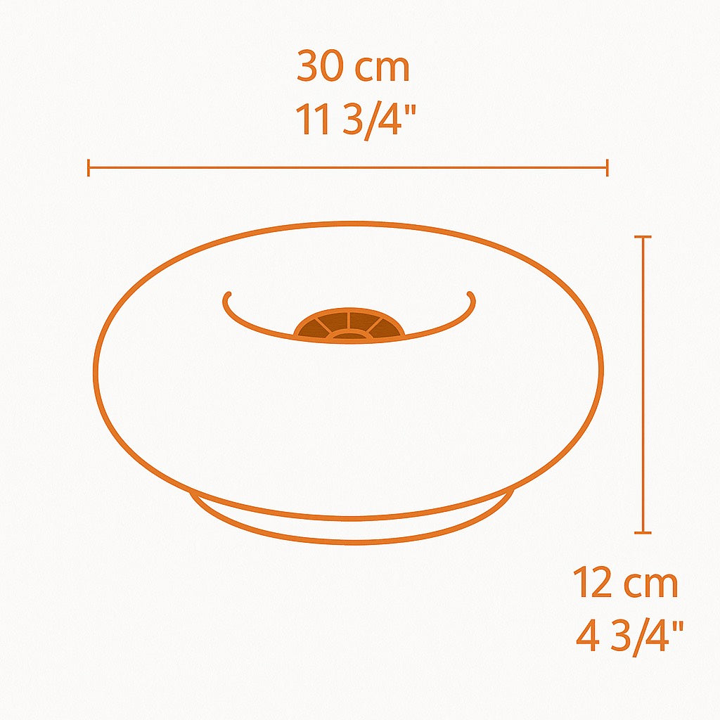 Donut Glow Lamp | Orange | Touch Control | Wall & Table Use