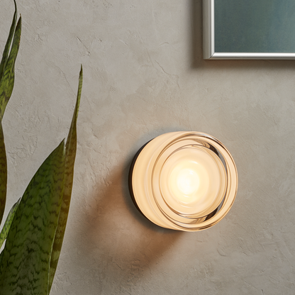 Halo Dimmable Glass LED Wall Lamp