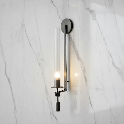 Sarika Modern Fluted Glass Wall Sconce