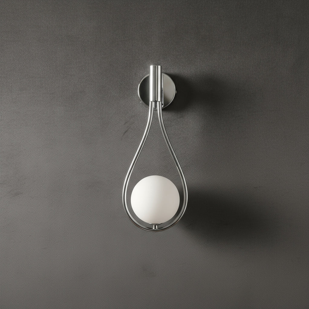 Modern Nordic Teardrop Glass Wall Light