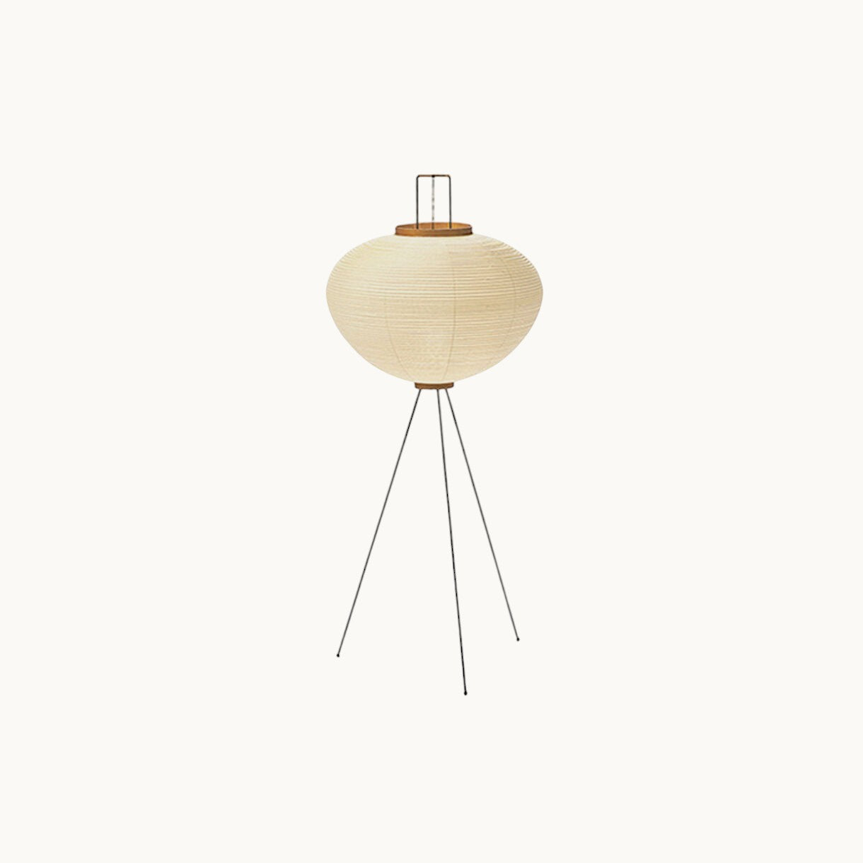 Sculptural Paper Floor Lamp | Tripod Base | Moora Furniture