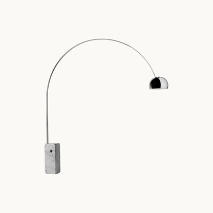 Arc Marble Floor Lamp – Modern Chrome Arch Standing Lamp | Moora Furniture