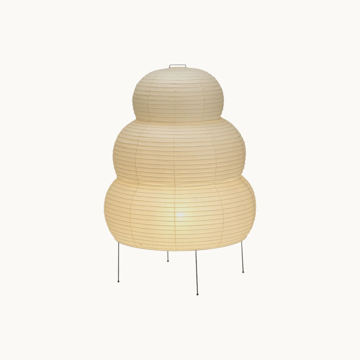 Snowman Rice Paper Floor Lamp | Japanese Style | Soft Ambient Glow