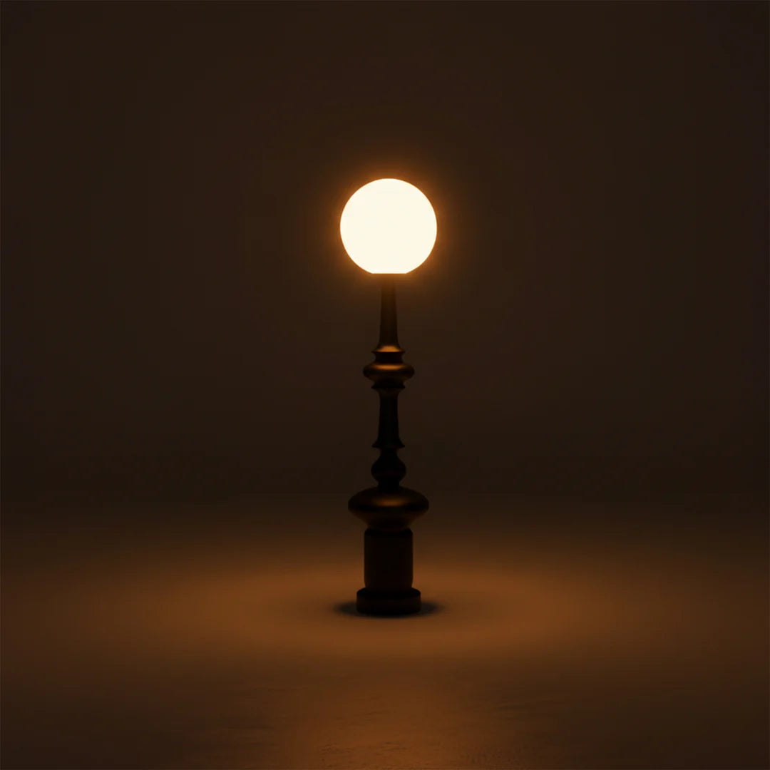 Sculptural Globe Floor Lamp – Modern Black Statement Lighting | Moora Furniture