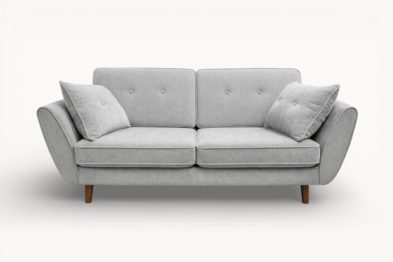 Relaxed 2-Seater Sofa in Soft Blue Grey