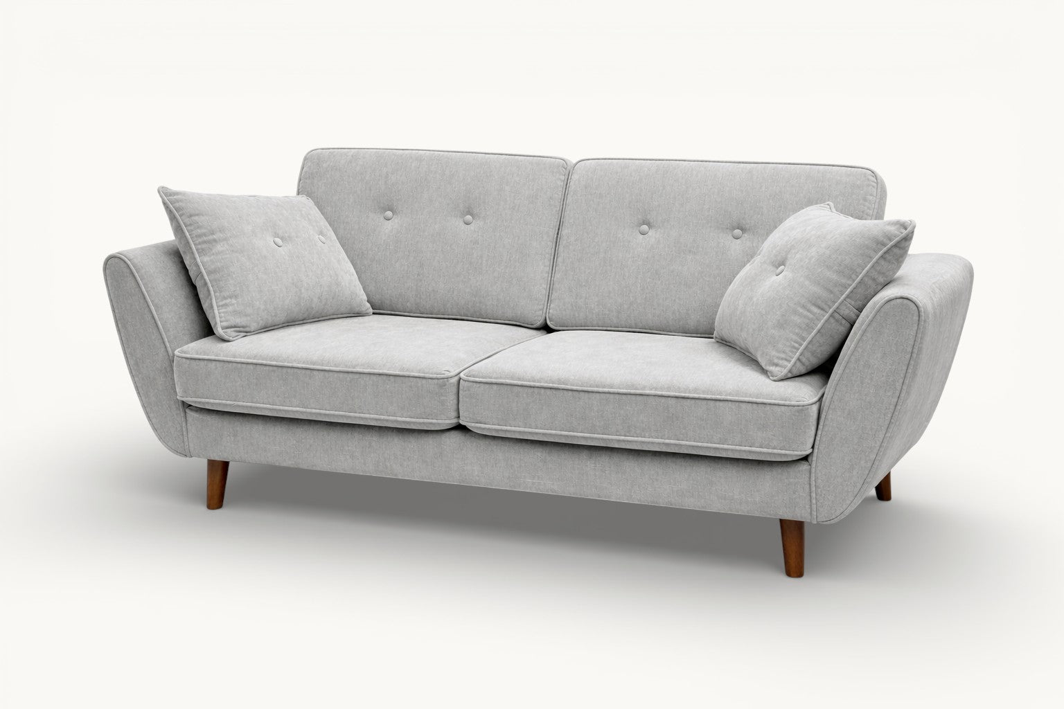 Relaxed 2-Seater Sofa in Soft Blue Grey
