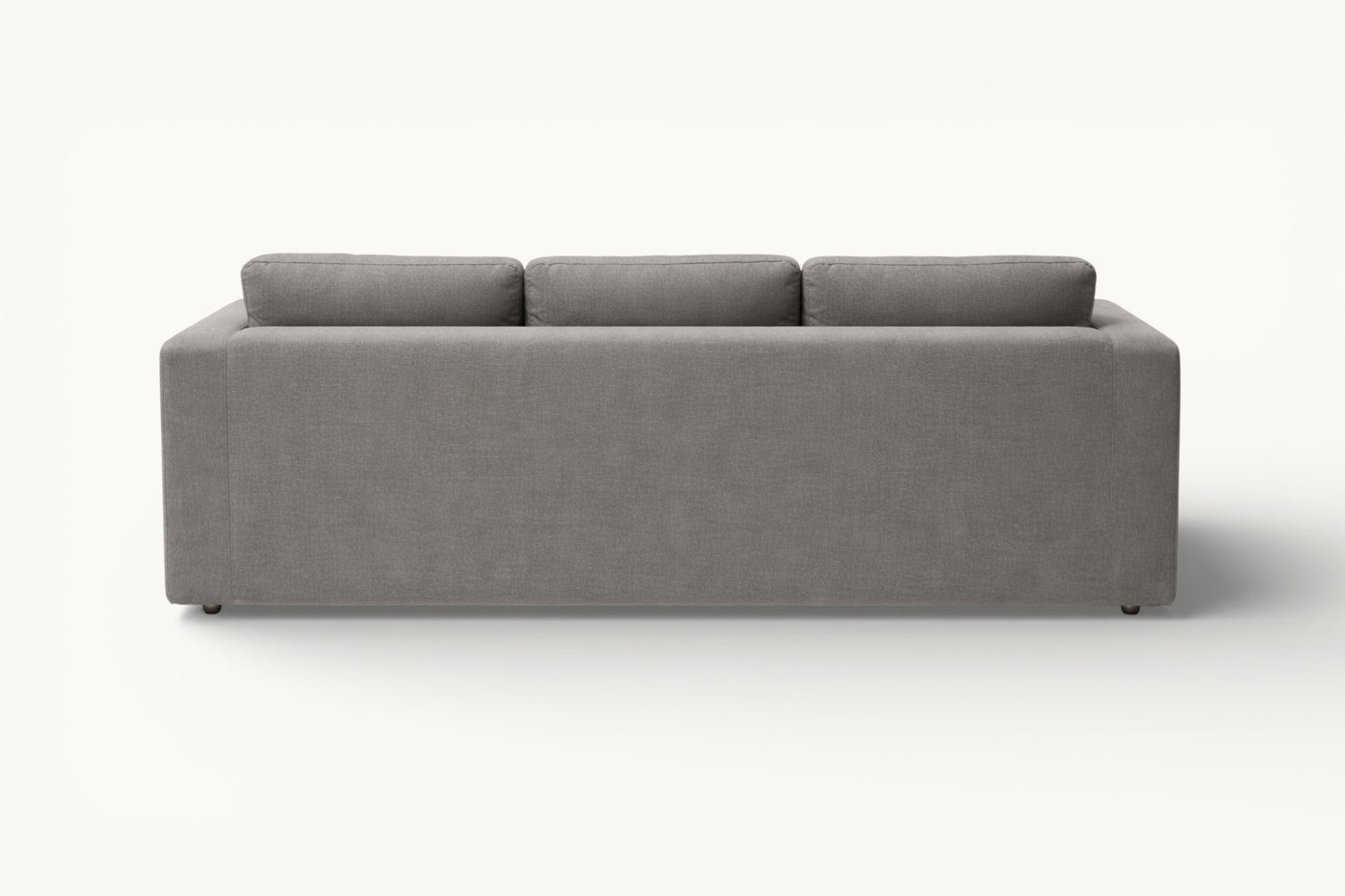 Modern Grey 3-Seater Sofa | Minimalist Fabric Couch – Moora Furniture