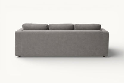 Modern Grey 3-Seater Sofa – Minimalist Fabric Couch